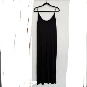 The Row Black Slip Dress